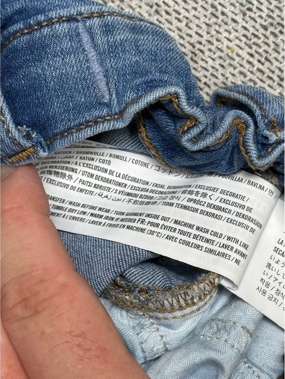 Abercrombie Kids Boys Distressed Straight Jeans 7/8 Regular